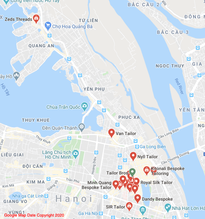 Location of Zeds Threads compared to the Hanoi Old Quarter 